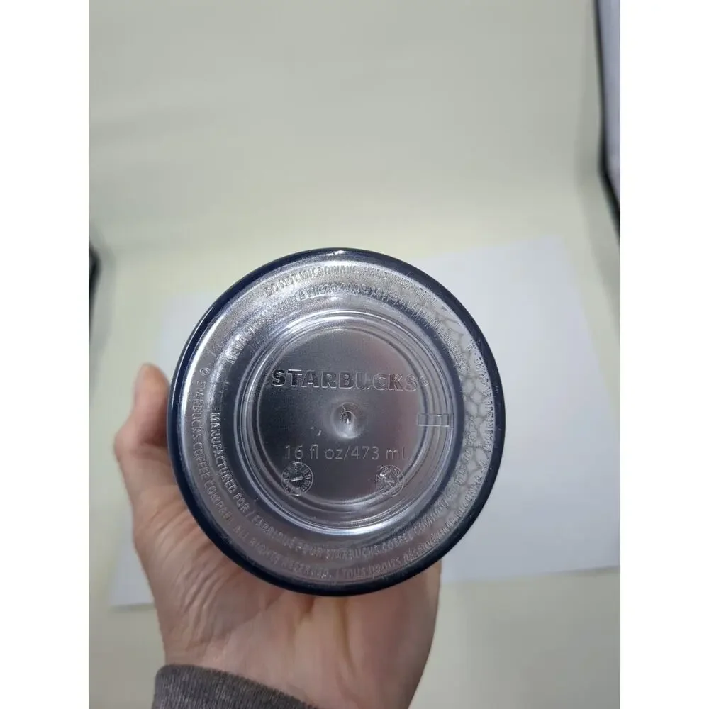 Starbucks 2017 Acrylic Tumbler Travel Cup Rainbow Hearts Twist Lid To Open 16oz
